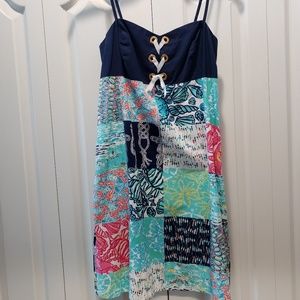Lilly pulitzer nautical patchwork dress